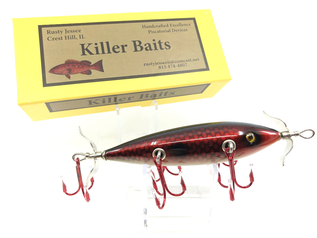 Rusty Jessee Killer Baits Model 150 Minnow in Candy Apple Scale Color 2019