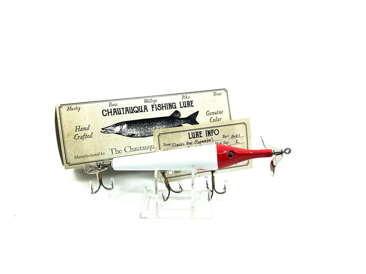 Chautauqua Classic Gar in Red & White Custom Color