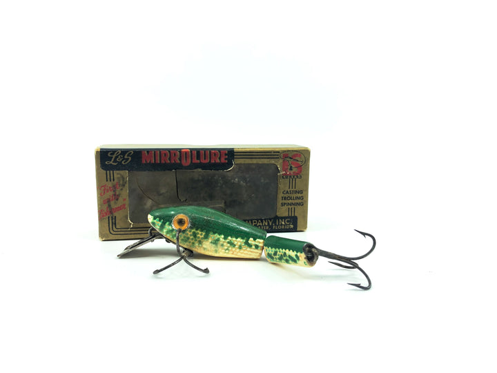 L & S MirrOlure 1M19 White Belly/Green Back New in Box