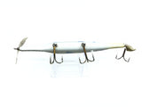 Chautauqua Glass Eye Wooden Topwater Gar with Tail Lure Spotted Gar Color