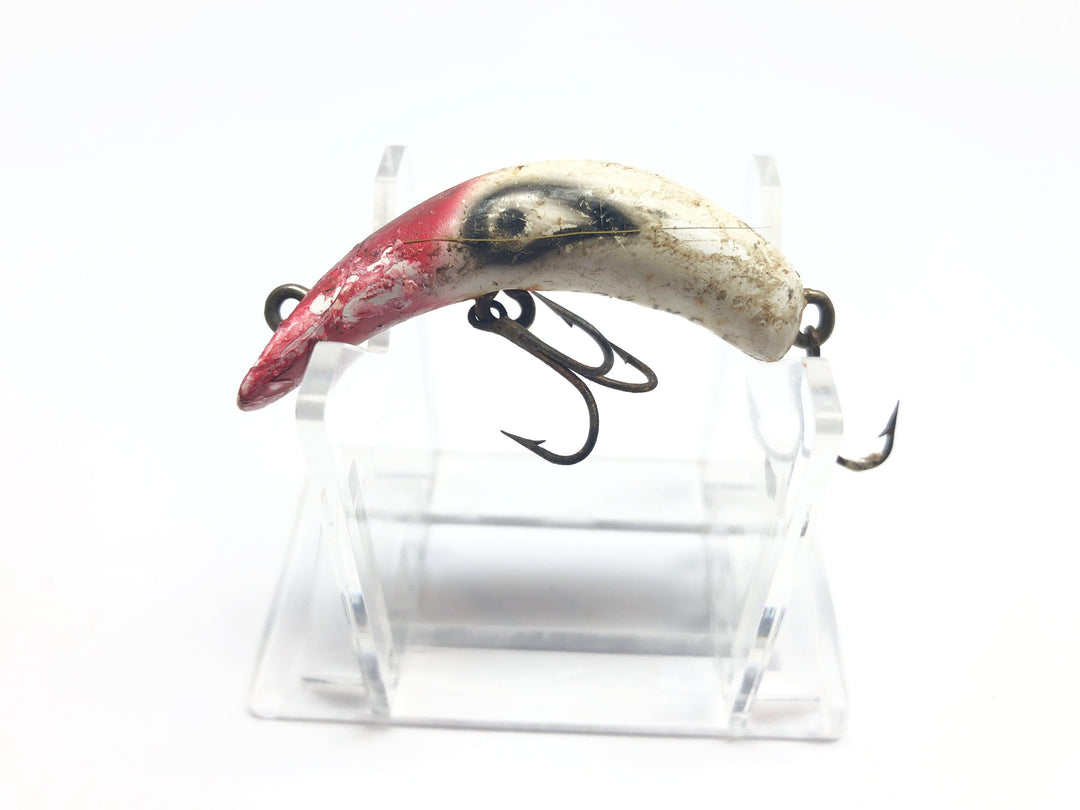 Kautzky Lazy Ike 1 Wooden Lure Red and White