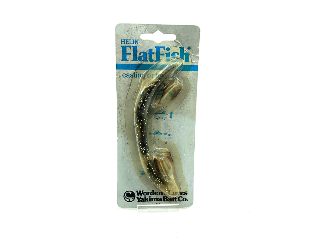 Helin / Worden Flatfish Jointed U20 / J20, BSS Black Silver Speck Color on Card
