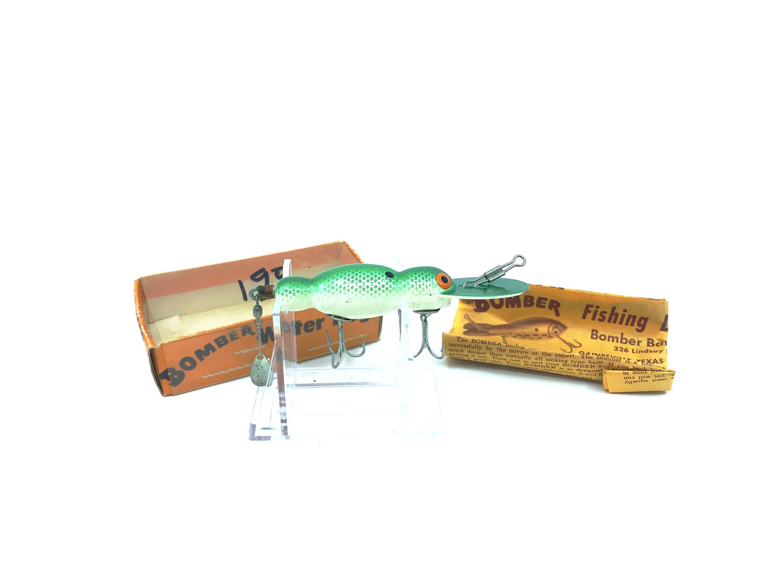 Wooden Bomber Water Dog 1543 Green Shad Color with Box