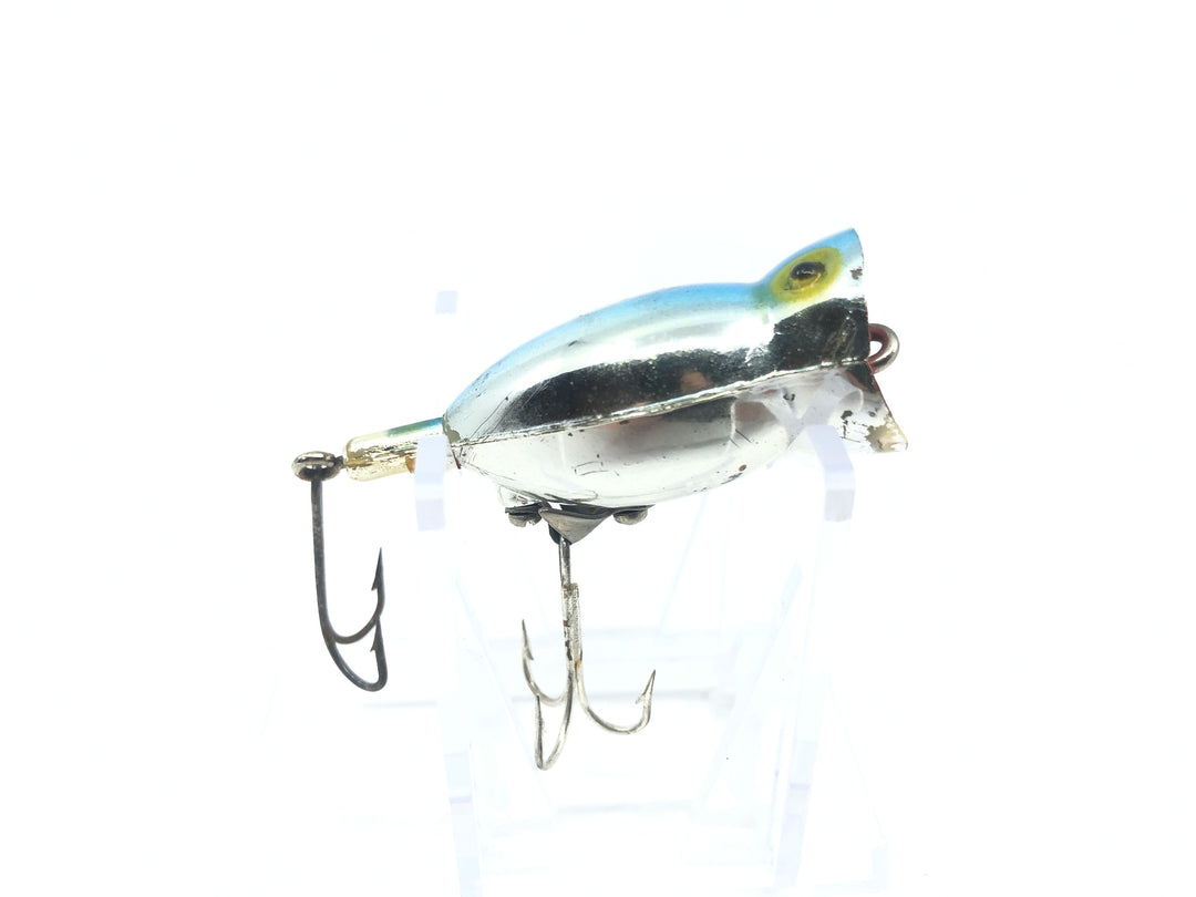 Arbogast Hula Popper Blue and Chrome Tougher Color