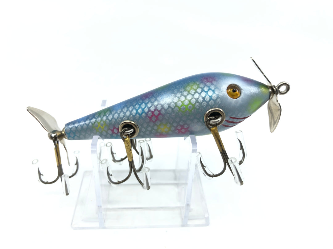 Chautauqua Special Order Wooden 5 Hook Minnow in Confetti Color