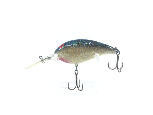 White with Black Back and Sparkle Crankbait