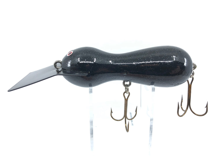 Len Hartman Musky Bug in Black Glitter Color Tougher Color