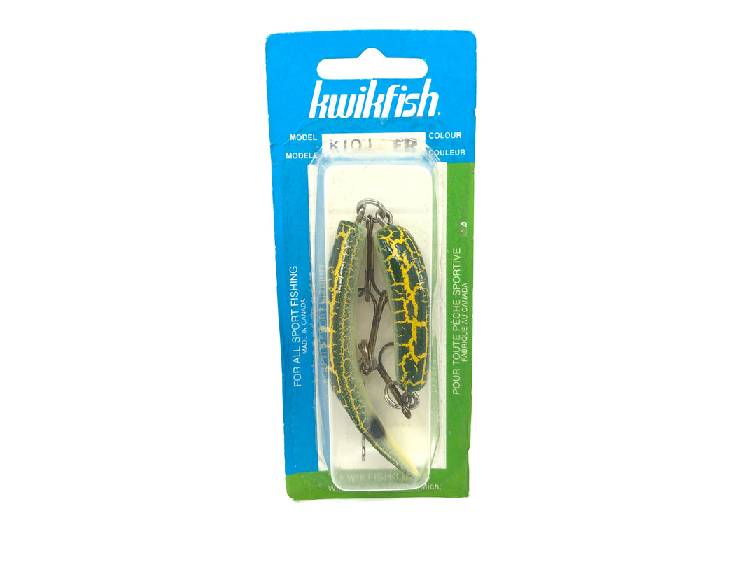 Kwikfish Jointed K10J FR Color Frog New on Card Old Stock