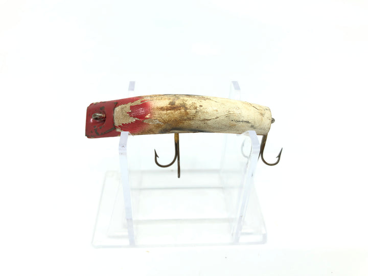 Kautzky Lazy Ike 2 Red and White Wooden Lure Warrior