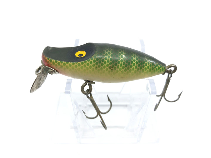 Millsite 99'R Sinker River Runt in Sunfish Color Indented Eyes Sideways Stamp