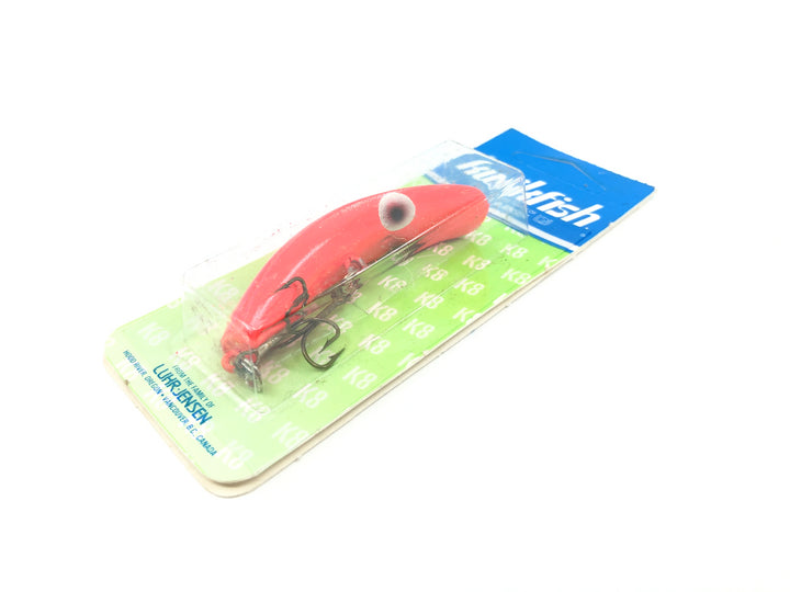 Kwikfish K8 Color 913 Flo Red Fire (RF) New on Card Old Stock