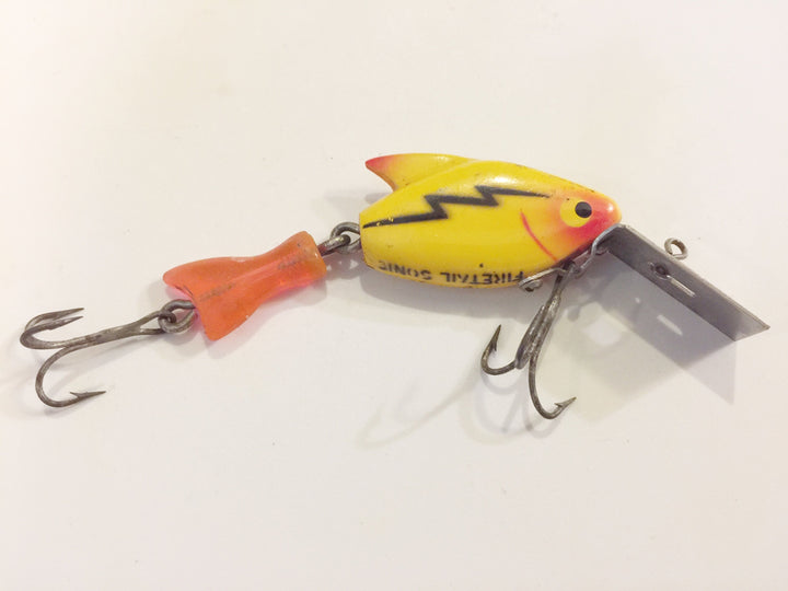Heddon Firetail Sonic Yellow with Black Lightning Bolt