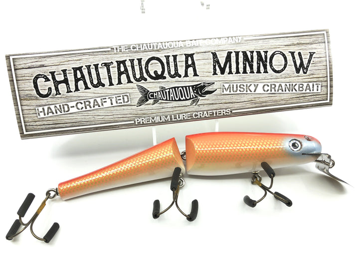 Jointed Chautauqua 8" Minnow Musky Lure Special Order Color "Goldfish V2"