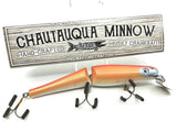 Jointed Chautauqua 8" Minnow Musky Lure Special Order Color "Goldfish V2"