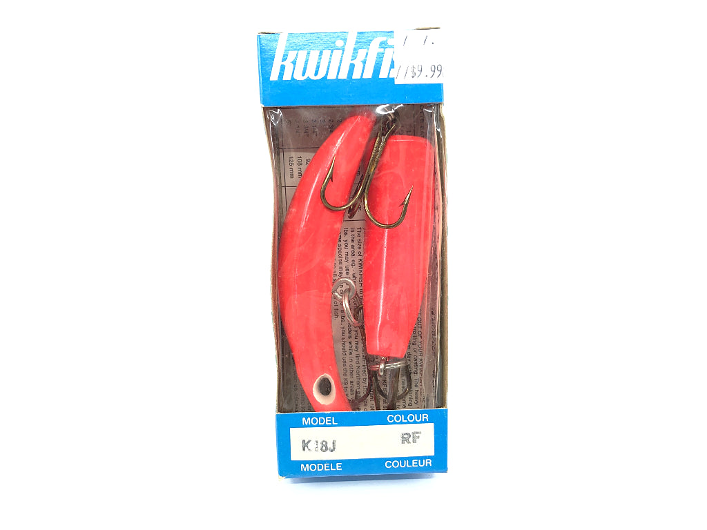 Pre Luhr-Jensen Kwikfish Jointed K18J RF Red Fluorescent Color New in Box Old Stock