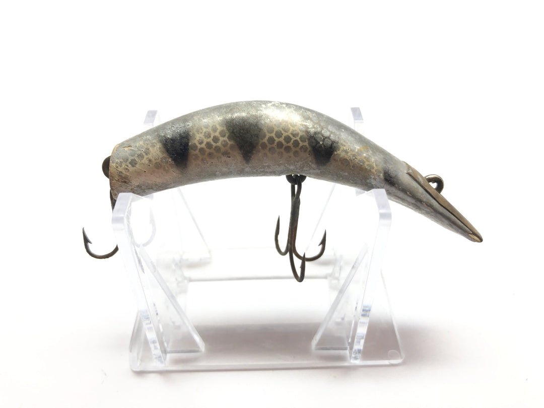 Kautzky Lazy Ike 3 Silver and Black Wooden Lure