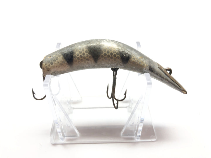 Kautzky Lazy Ike 3 Silver and Black Wooden Lure