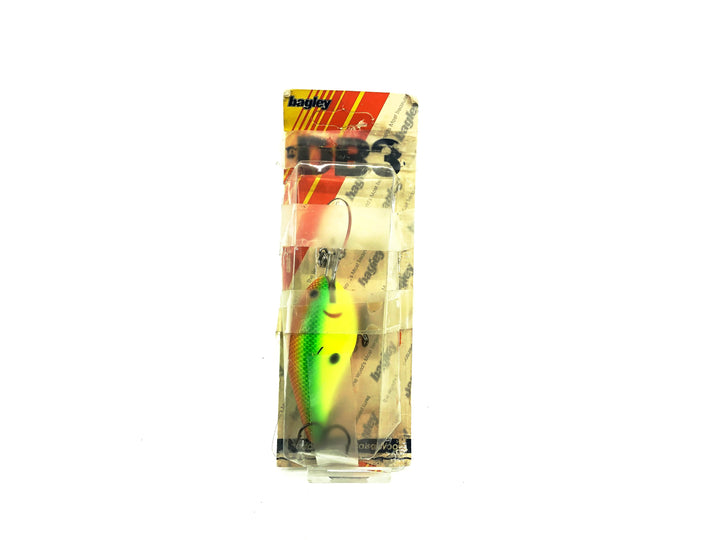 Bagley Diving B3 DB3-RB69 Root Beer/Green on Chartreuse Color New on Card