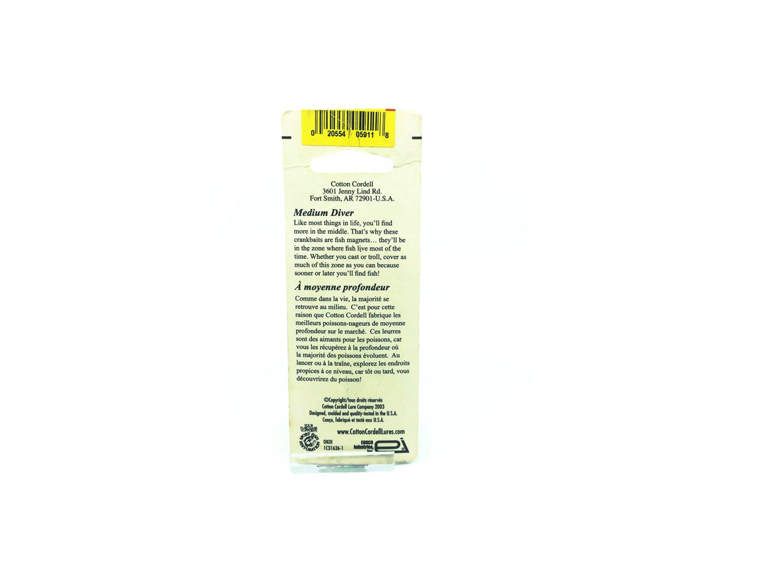 Cotton Cordell C77 Big-O Oxbow Bream Color on Card