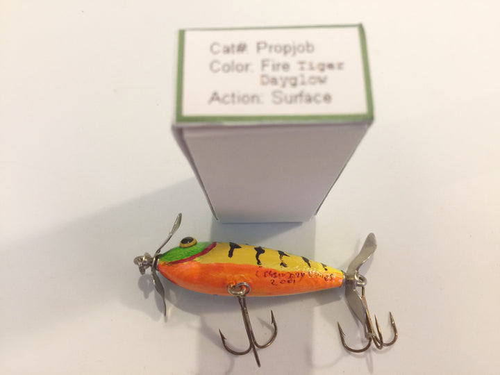 Legendary Lures Propjob in Dayglow Fire Tiger