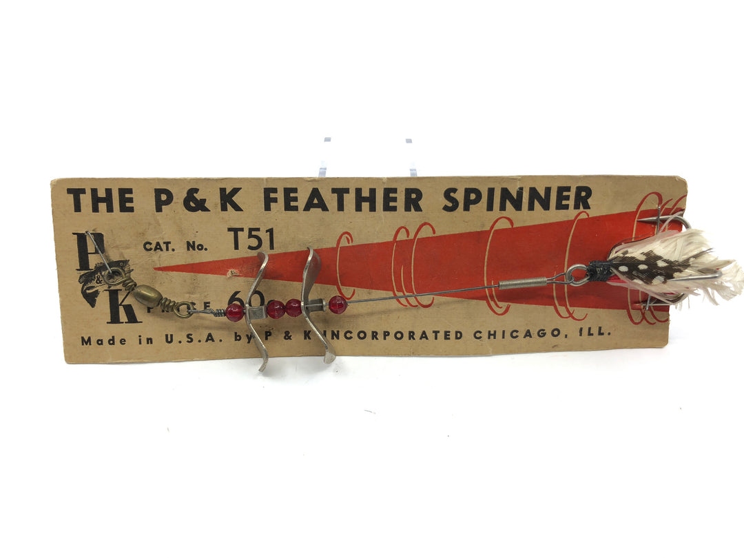P & K Feather Spinner T51 on Original Card
