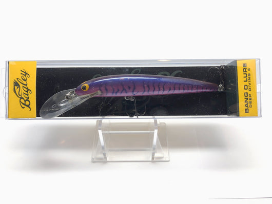 Bagley Bang O Lure Deep Diving 4 BLDD4-BP Purple Tiger Stripe Color New in Box OLD STOCK