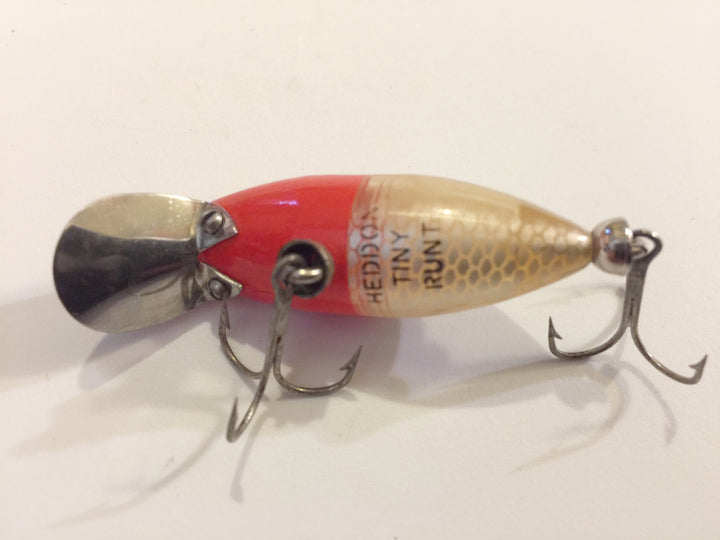 Heddon Tiny Runt Red Head White and Clear Body