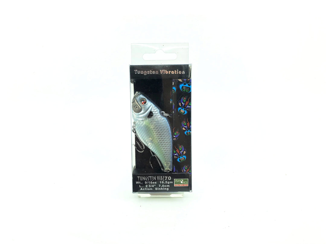 River2sea Tungsten Vibe 70, Silver Shad Color New Old Stock