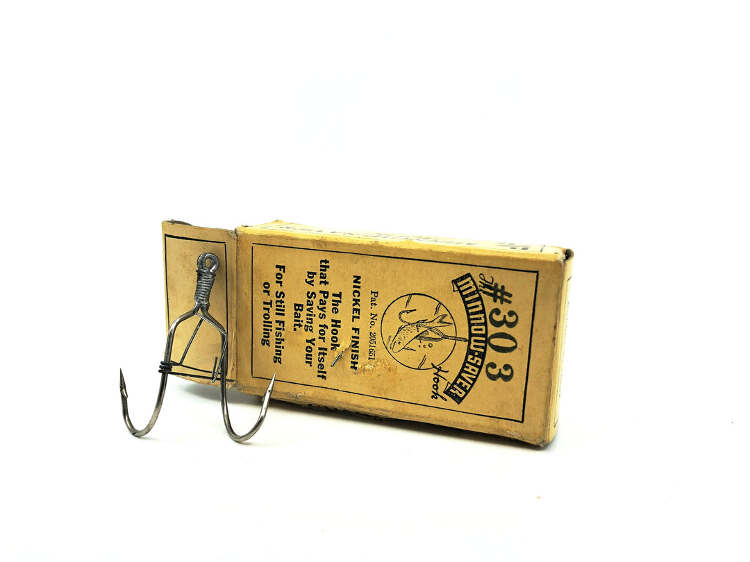 Vintage P & K Minnow-Saver Hooks Size 3/0 with Box