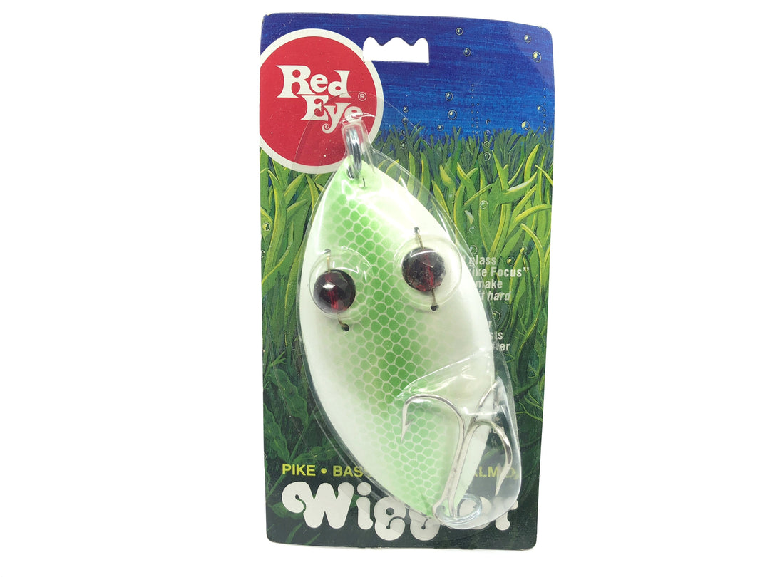 Eppinger Red Eye Wiggler Muskie 2 1/2 oz 2516 Color Green Scale Stripe New on Card