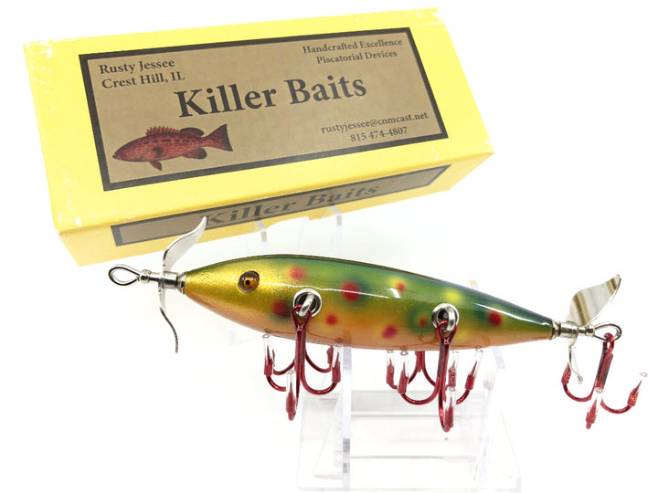 Rusty Jessee Killer Baits Model 150 Minnow in Brook Trout Color 2018