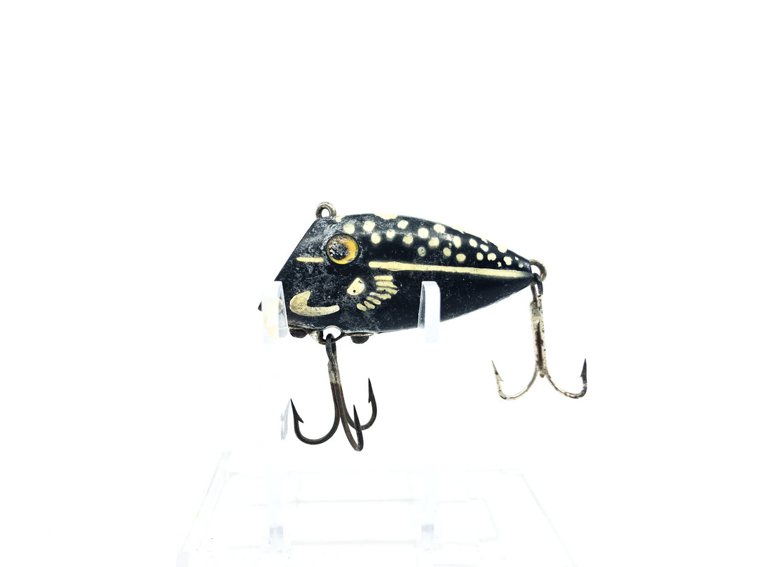 Pico Perch Type Lure Black White Dots Color