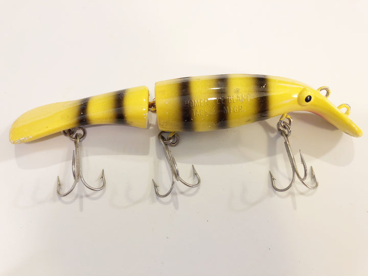 Homer Le Blanc Jointed Swim Whizz Musky Bait Jail Bird Color