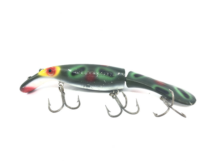 Drifter Tackle The Believer 8" Jointed Musky Lure Color 01 Dark Frog Red Spots
