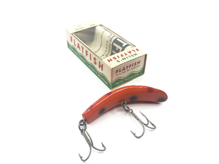 Vintage Helin Flatfish X5 OR Orange Color with Box and Paperwork