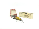 Heddon Midget River Runt Spook 9010-L Perch Color with Box - Nice Shape - Plastic Top Box