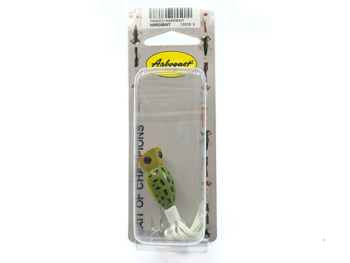 Arbogast Flyrod Hula Popper G730-06 Frog White Belly New on Card old stock