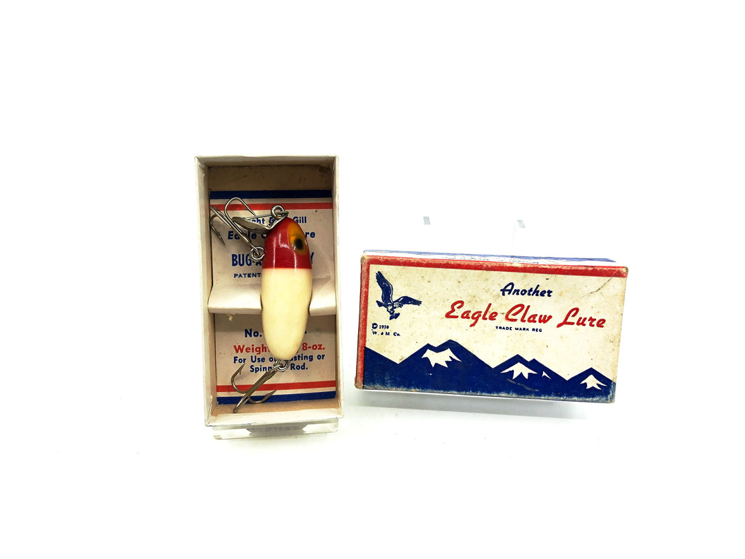 Eagle Claw Bug-A-Boo Baby Lure, White/Red Head Color with Box by Wright & McGill
