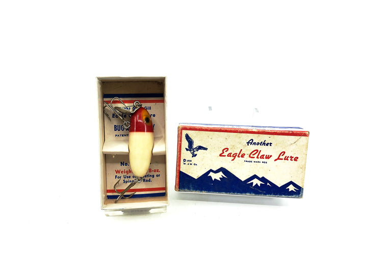 Eagle Claw Bug-A-Boo Baby Lure, White/Red Head Color with Box by Wright & McGill