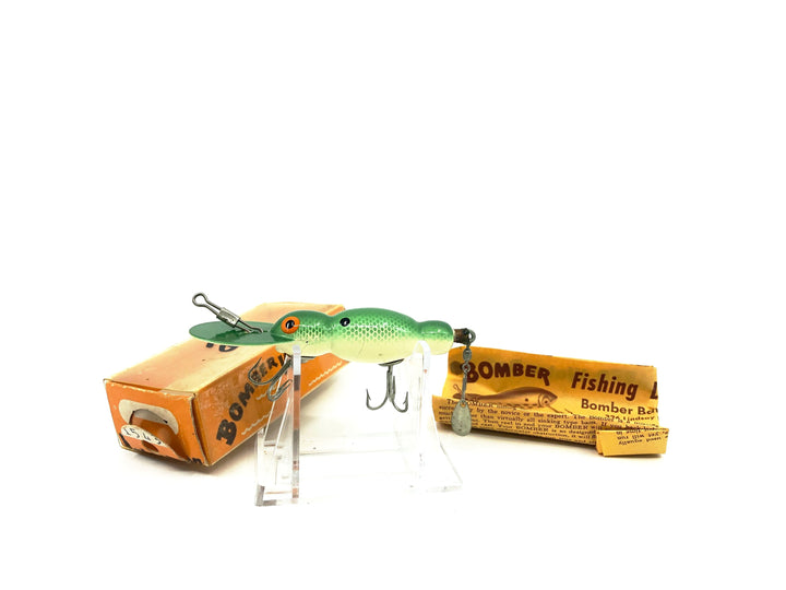 Wooden Bomber Water Dog 1543 Green Shad Color with Box