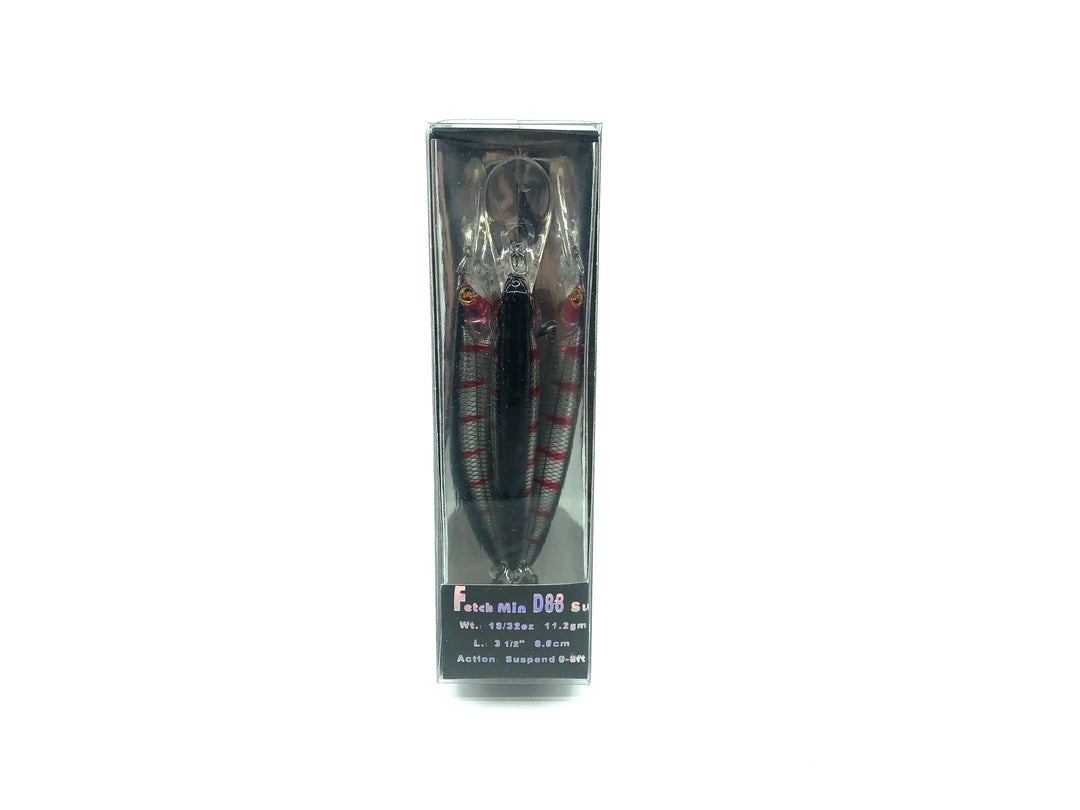 River2Sea Elite Fetch Minnow D88, #21 Silver/Black Back/Red Ribs Color New Old Stock