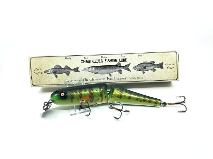 Jointed Chautauqua 8" Minnow Musky Yellow Perch Color