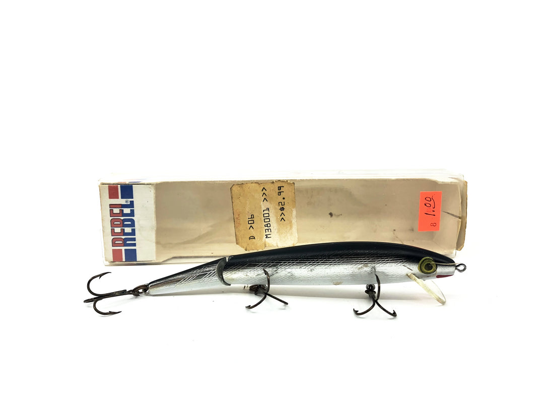 Rebel Jointed Minnow Silver Color with Box