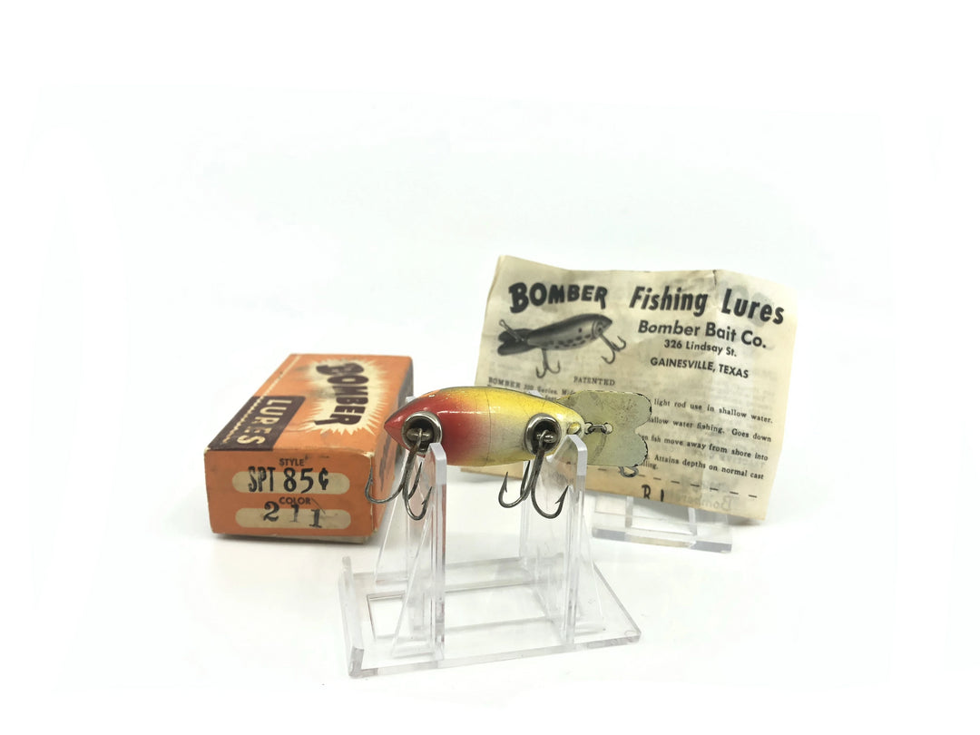 Vintage Wooden Bomber Frog Color 211 with Box