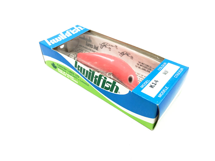 Kwikfish K14 RF Red Fluorescent Color New in Box Old Stock