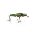 Creek Chub 900 Baby Pikie Minnow in Fire Plug Color Wooden Lure Glass Eyes