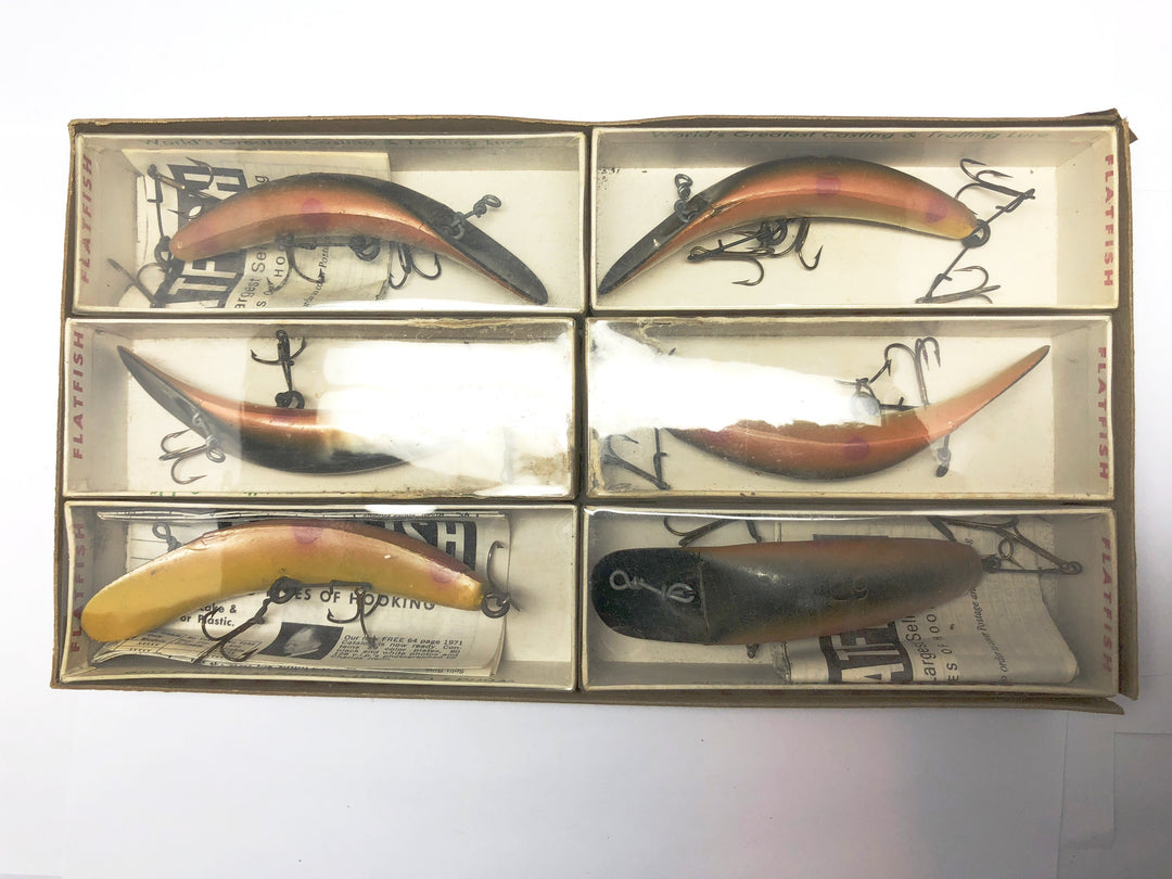 Helin Dealer Box Bottom Six Pack of L9 Flatfish Nice Color