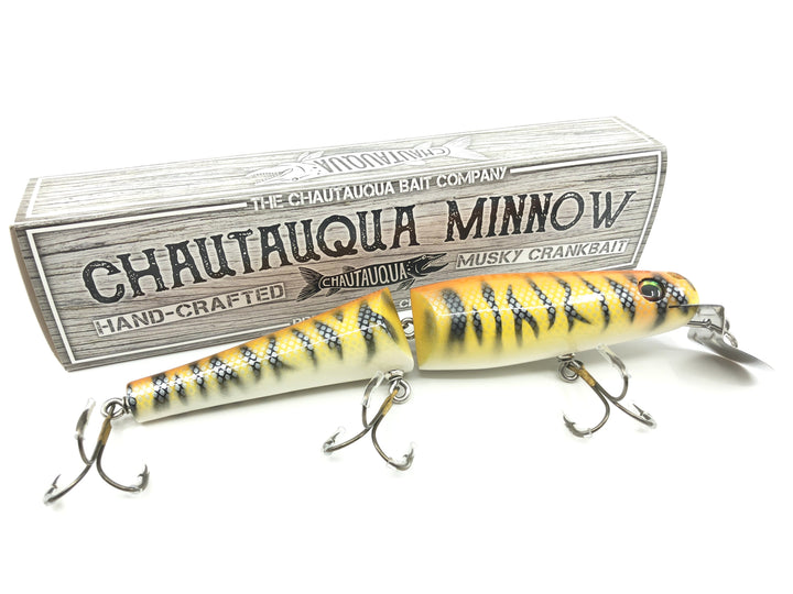 Jointed Chautauqua 8" Minnow Musky Lure Special Order Color "Bengal"
