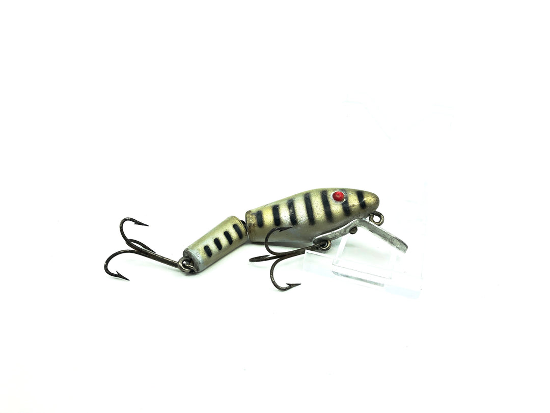 L & S Minnow Bass-Master Model 15, Silver/Black Ribs Color, Opaque Eyes