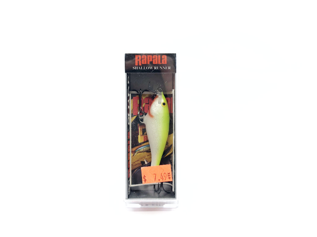 Rapala Shallow Shad Rap SSR05 SFC Silver Fluorescent Chartreuse Color New with Box Old Stock